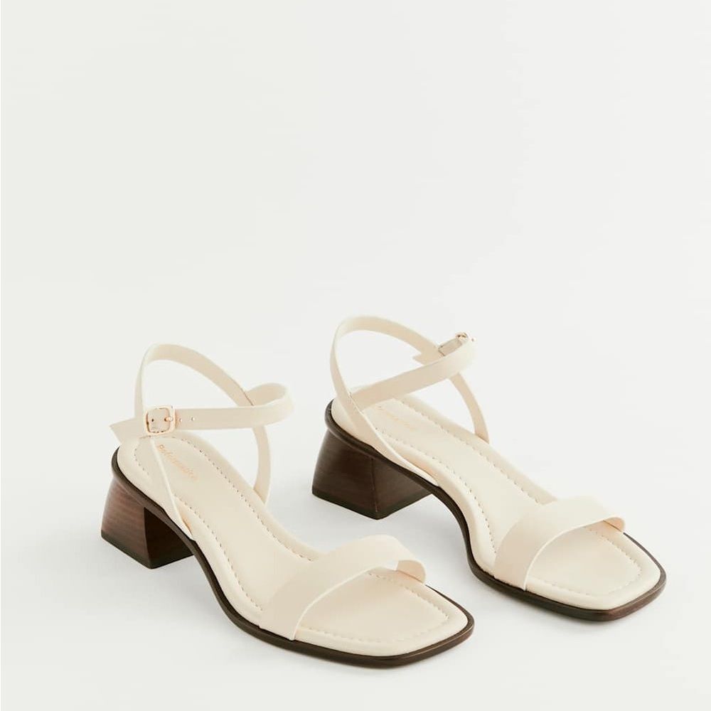 REFORMATION
Stephanie Heeled Sandal In Almond Leather